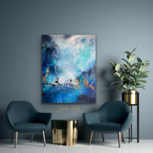 Abstrank akrylmaleri