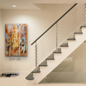 Abstrank akrylmaleri