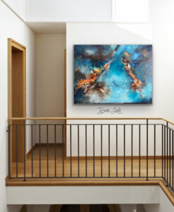 Abstrank akrylmaleri