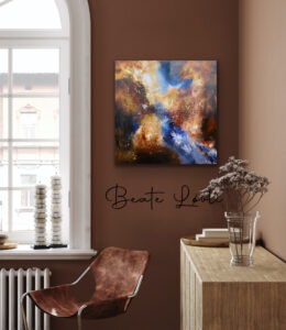 Abstrank akrylmaleri