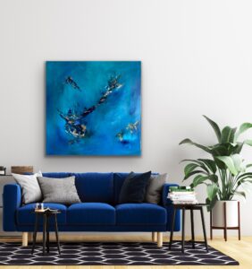 Abstrank akrylmaleri