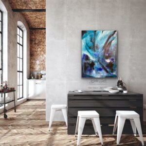 Abstrank akrylmaleri