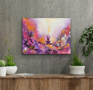 Abstrank akrylmaleri