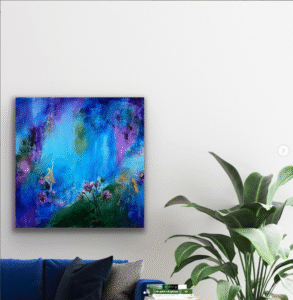 Abstrank akrylmaleri