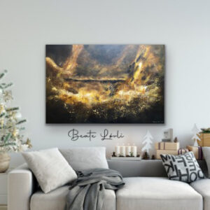 Abstrank akrylmaleri