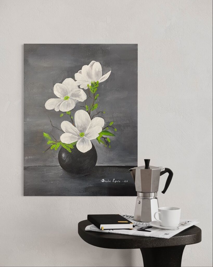 hvit blomst