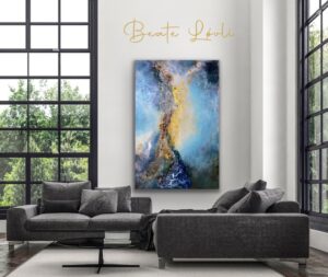 Abstrank akrylmaleri